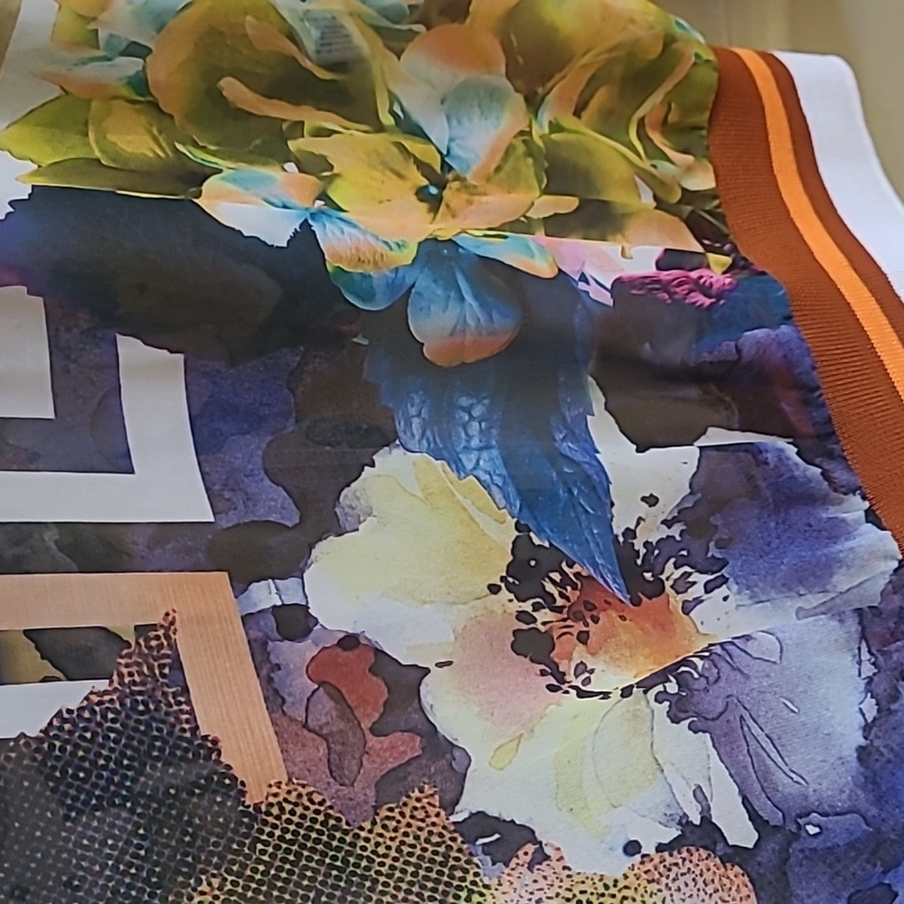 Clover Canyon Multicolor Patterned Sheer Top Sz S - Picture 4 of 6